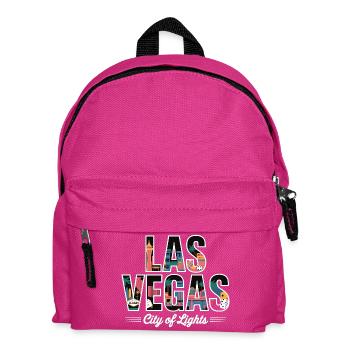 Las Vegas City of Lights – Retro Casino - Kids' Backpack - fuchsia - Front