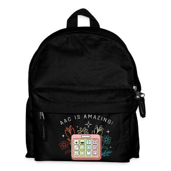 AAC Communication Sign Language SLP - Kids' Backpack - black - Front