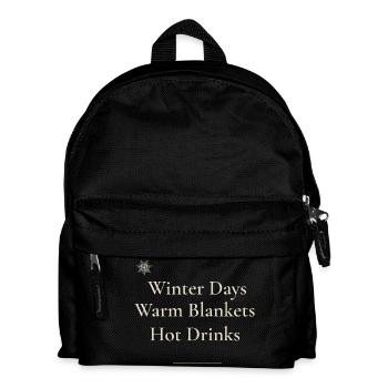 Cozy Winter Vibes - Sac à dos Enfant - noir - Devant