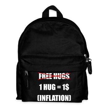 Free Hugs, Inflation-adjusted - Kinder Rucksack - Schwarz - Vorne