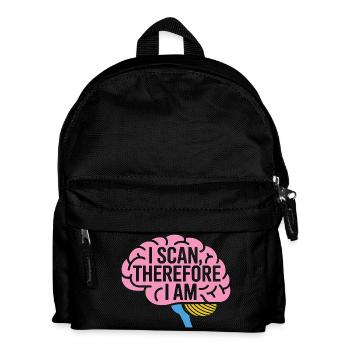 MRI Tech I Scan Therefore I Am Radiologist - Kids' Backpack - black - Front