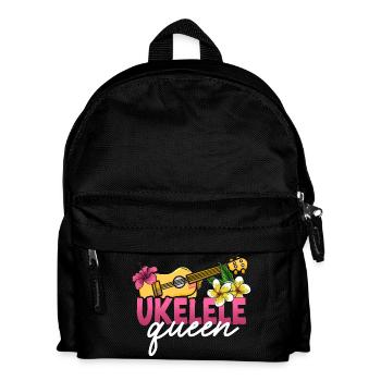 Ukulélé hawaïen Ukulélé Queen Ukulélé - Sac à dos Enfant - noir - Devant
