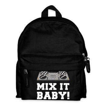 Motif Mix It Baby DJ sur les vêtements - Sac à dos Enfant - noir - Devant