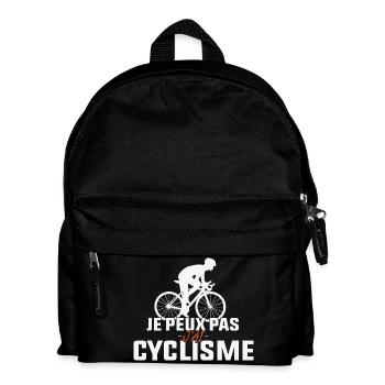 Ich kann nicht, ich habe Radfahren. - Kinder Rucksack - Schwarz - Vorne