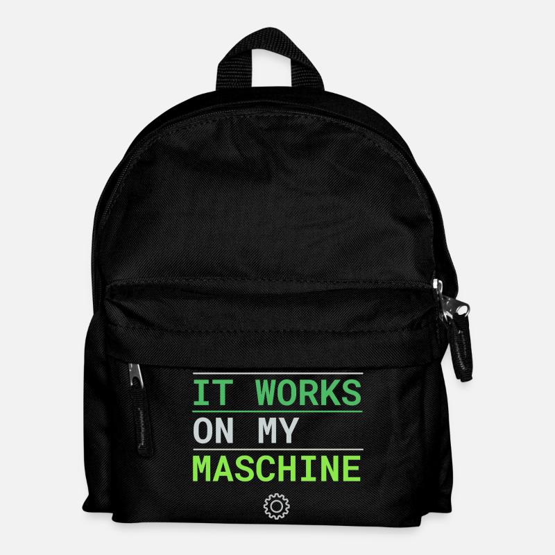 It Works On My Machine - Developer Excuse - Kids' Backpack - black