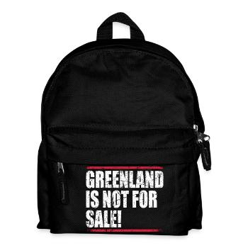 Greenland Is Not For Sale - Kids' Backpack - black - Front