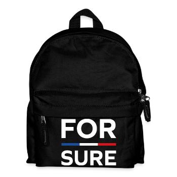 macron Ganz sicher - Kinder Rucksack - Schwarz - Vorne