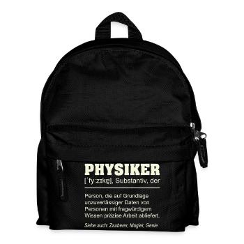 Définition du physicien – Drôle de design de cadeau - Sac à dos Enfant - noir - Devant