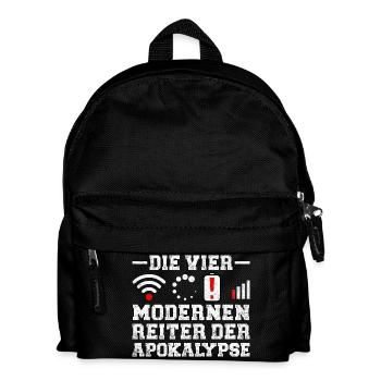 Computer DIE VIER REITER DER MODERNEN APOKALYPSE - Kinder Rucksack - Schwarz - Vorne