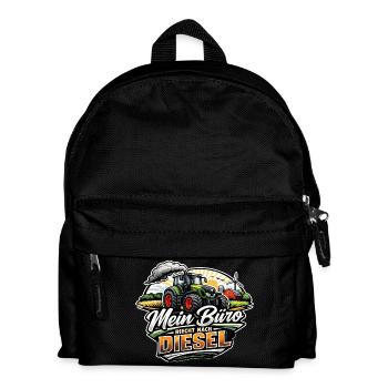 Mein Büro riecht nach Diesel - Kinder Rucksack - Schwarz - Vorne