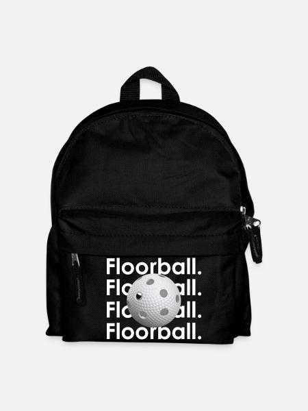 Floorball Graphic - Kinder Rucksack - Schwarz
