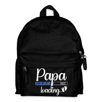Papa 2027 Loading Werdender Papa 2027 - Kinder Rucksack - Schwarz - Vorne