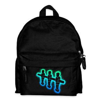 Tischkicker Kickern Jungen Kinder Tischfußball - Kinder Rucksack - Schwarz - Vorne