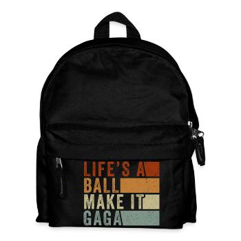 Life's a Ball Make It Gaga - Kids' Backpack - black - Front