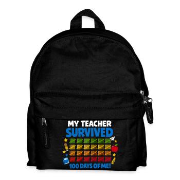 J'ai survécu à 100 jours d'école Rigolo - Sac à dos Enfant - noir - Devant