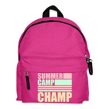 Summer Camp Champ Fun Kids Outdoor Adventure - Kids' Backpack - fuchsia - Front