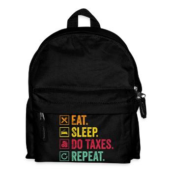 Manger Contrôle du sommeil Répéter - Sac à dos Enfant - noir - Devant