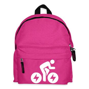 E-bike, E-Biker, Fahrradtour - Kinder Rucksack - Fuchsia - Vorne
