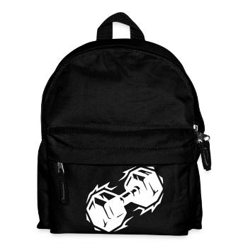 Icône d’haltère - Sac à dos Enfant - noir - Devant