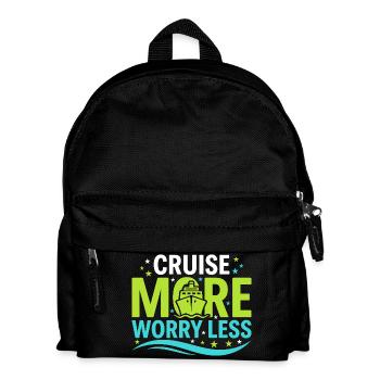 Mamie en croisière, Mamie sur le pont, - Sac à dos Enfant - noir - Devant
