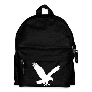 Silhouette d’aigle - Sac à dos Enfant - noir - Devant