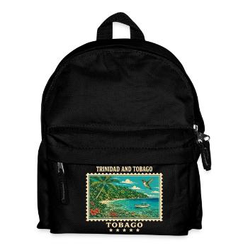 Marque de voyage vintage de Trinité-et-Tobago - Sac à dos Enfant - noir - Devant