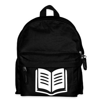 Buch Bücher lesen Geschenk - Kinder Rucksack - Schwarz - Vorne