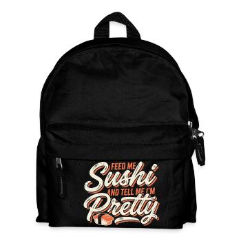 Feed Me Sushi Pretty - Kids' Backpack - black - Front