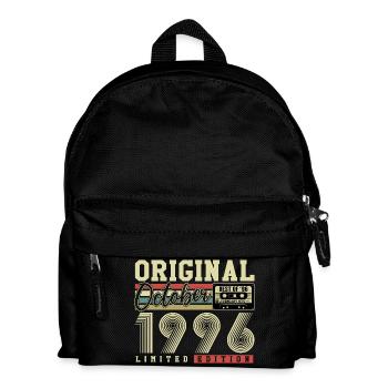 Original October 1996 – 30th Birthday Retro - Kids' Backpack - black - Front