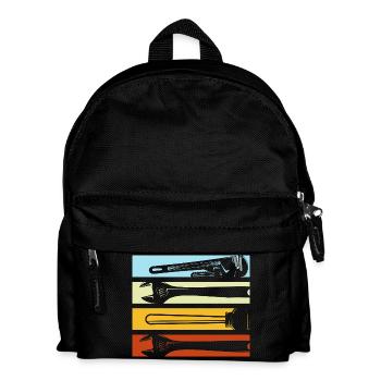 Anlagenmechaniker SHK Sanitär Heizung Handwerk - Kinder Rucksack - Schwarz - Vorne