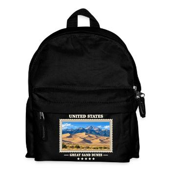 Vereinigte Staaten Great Sand Dunes Vintage Reisem - Kinder Rucksack - Schwarz - Vorne