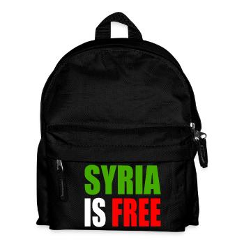 syrien - syria is free - Kinder Rucksack - Schwarz - Vorne