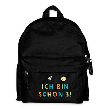 Ich bin schon 3! - Kinder Rucksack - Schwarz - Vorne