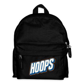 Hoops Basketball Sport Geschenkidee BBall - Kinder Rucksack - Schwarz - Vorne