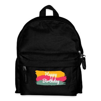 ALLES GUTE ZUM GEBURTSTAG. ALLES GUTE ZUM GEBURTSTAG. JAHRESTAG. - Kinder Rucksack - Schwarz - Vorne