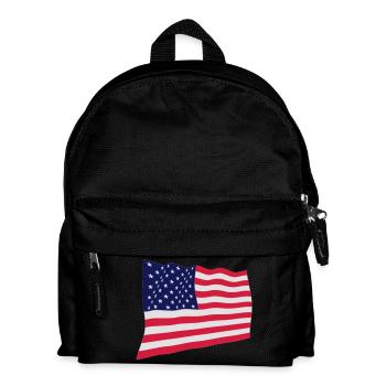 USA - flag - Kids' Backpack - black - Front