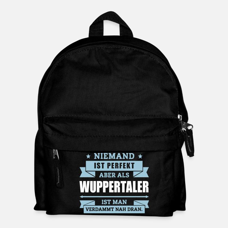 Funshirt Wuppertal - Kinder Rucksack - Schwarz