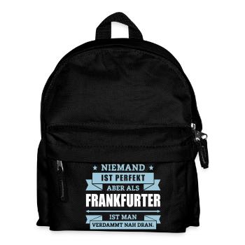 Funshirt Frankfurter - Kinder Rucksack - Schwarz - Vorne