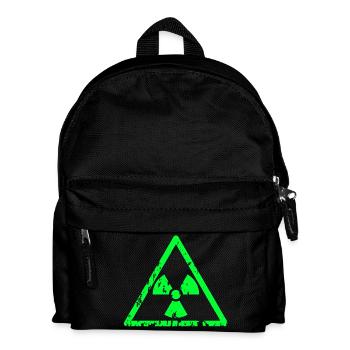 radioactive toxic green - Kinder Rucksack - Schwarz - Vorne