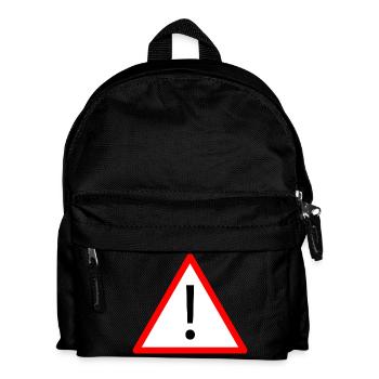 Achtung! - Kinder Rucksack - Schwarz - Vorne