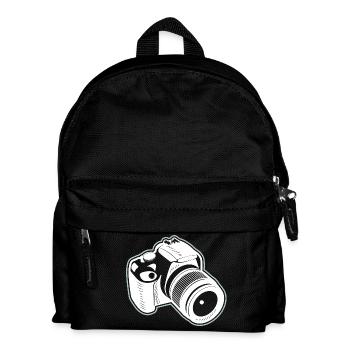 Camera Photographer Photography Photograph Photo Picture - Kids' Backpack - black - Front