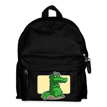 crocodile doux - Sac à dos Enfant - noir - Devant