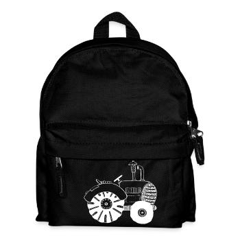 Tracteur Blanc - Tracteur - Tracteurs - Comic - Sac à dos Enfant - noir - Devant