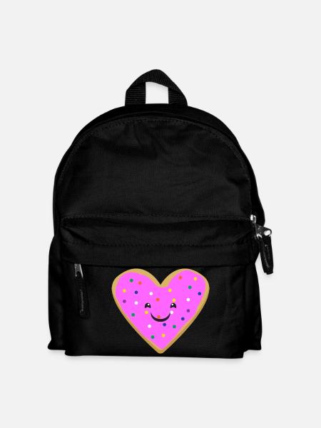 Heart donut - Kinder Rucksack - Schwarz