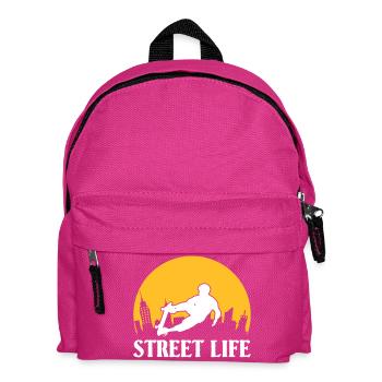 Street Life Skateboard - Kinder Rucksack - Fuchsia - Vorne