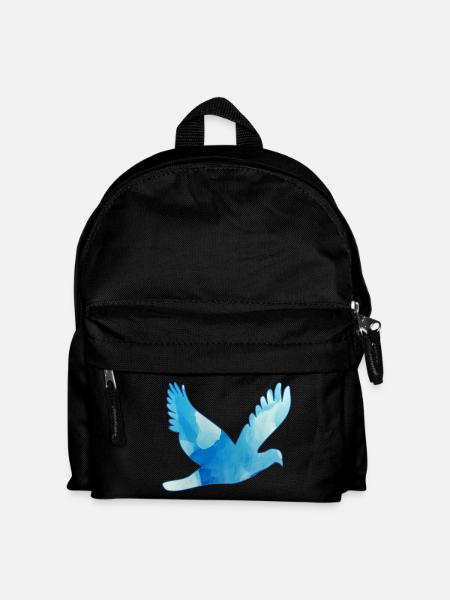 Dove flying / pigeon - Kids' Backpack - black