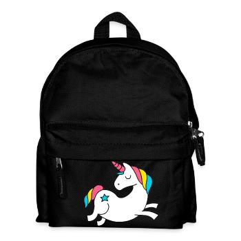 unicorn - Einhorn - Kinder Rucksack - Schwarz - Vorne