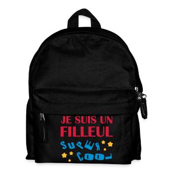 Patin / Pate / Patentochter / Patensohn - Kinder Rucksack - Schwarz - Vorne