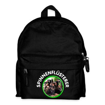 Vogelspinne / Spinnenflüsterer - Kinder Rucksack - Schwarz - Vorne