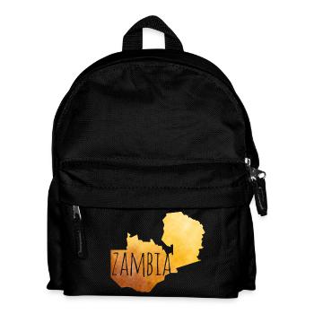 Zambia - Kinder Rucksack - Schwarz - Vorne